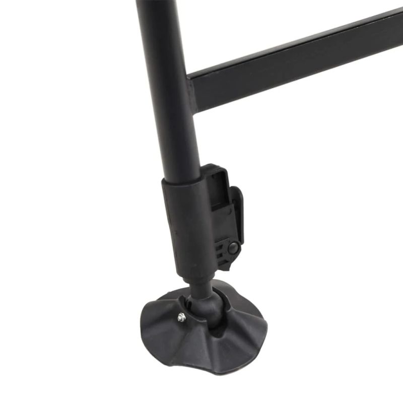 vidaXL makšķerēšanas krēsls ar regulējamām kājām, saliekams, zaļš