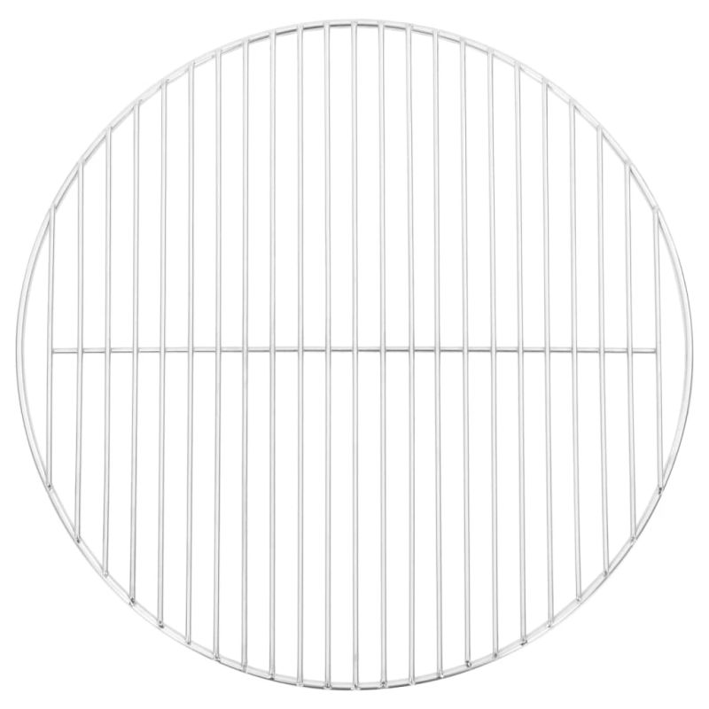 vidaXL grila reste, apaļa, DIA44,5 cm, 304. klases nerūsējošais tērauds