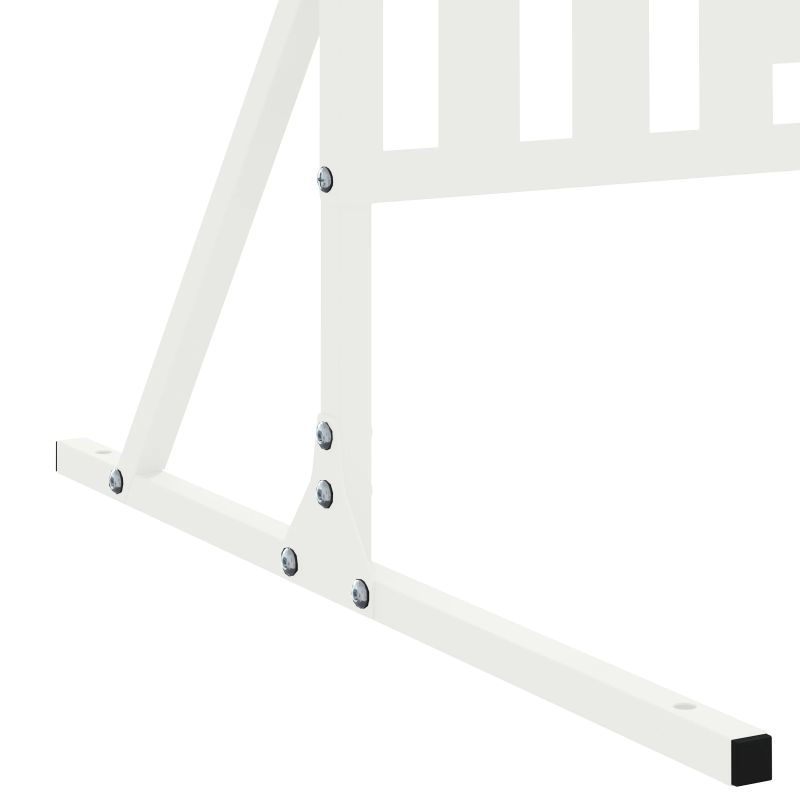 vidaXL Privātuma ekrāns Balts 100 x 50 x 180 cm Tērauds