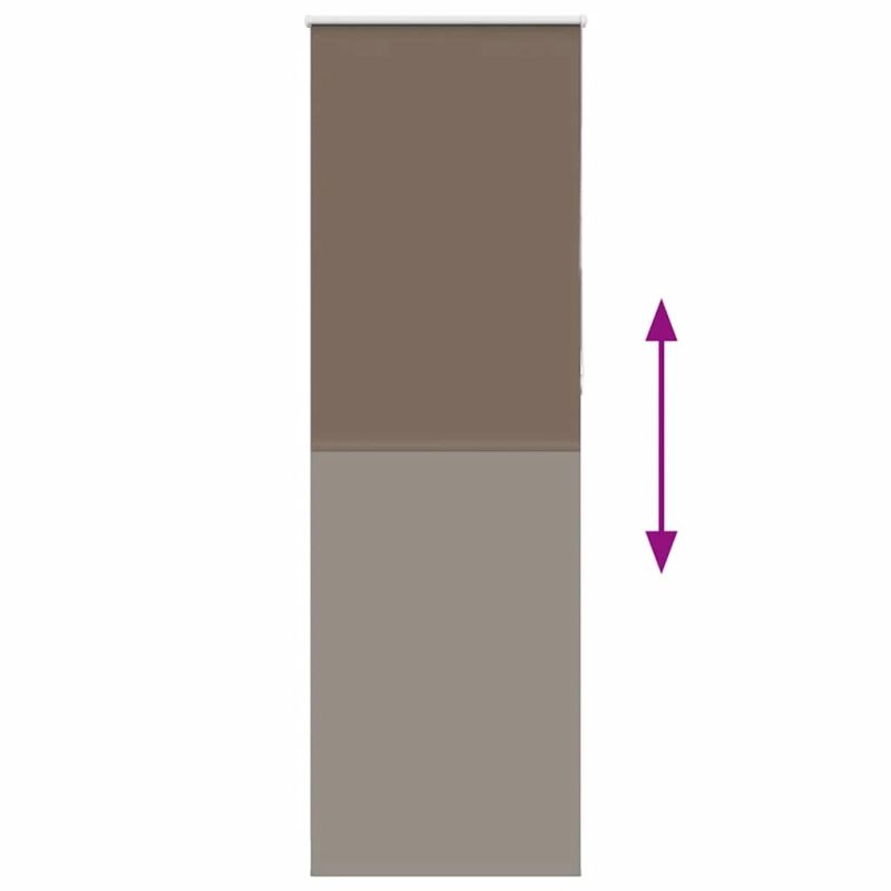 vidaXL rullo žalūzija 85x210 cm auduma platums 80,7 cm poliesters