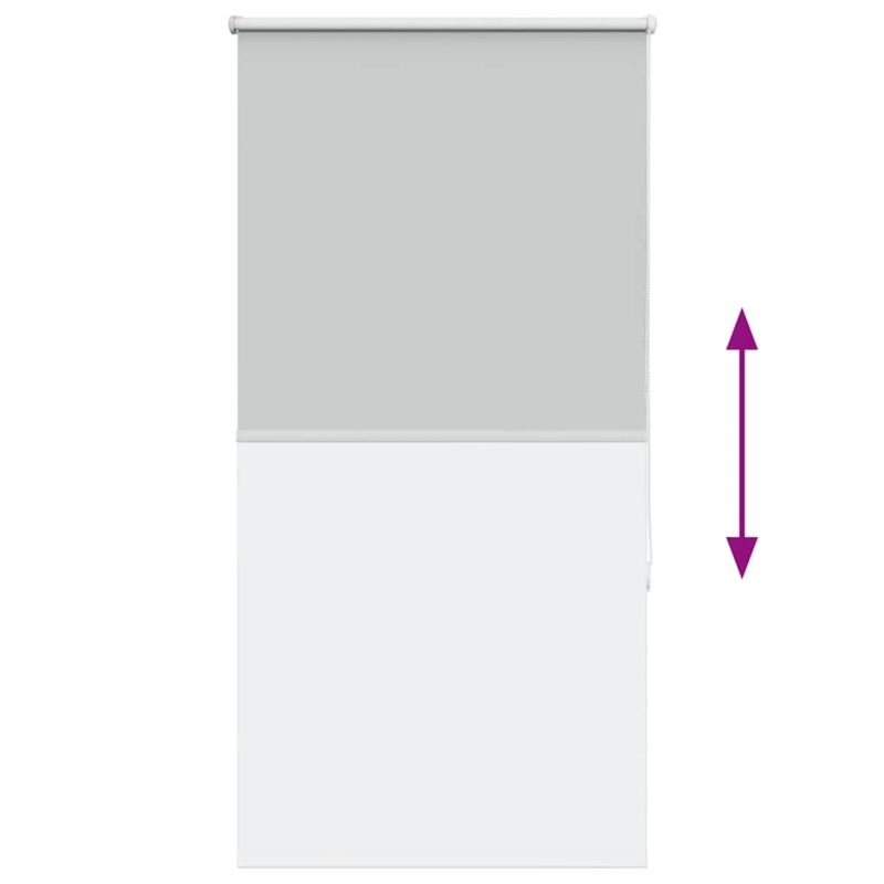 vidaXL rullo žalūzija gaiši pelēks 65x130cm auduma platums 60,7cm