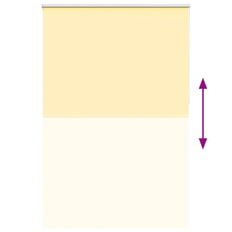 vidaXL Rullo žalūzija dzeltens 160x230 cm auduma platums 156,6 cm