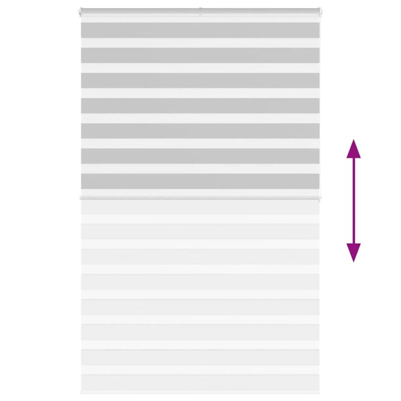 vidaXL žalūzijas zebra 150x200 cm auduma platums 145,9 cm poliesters