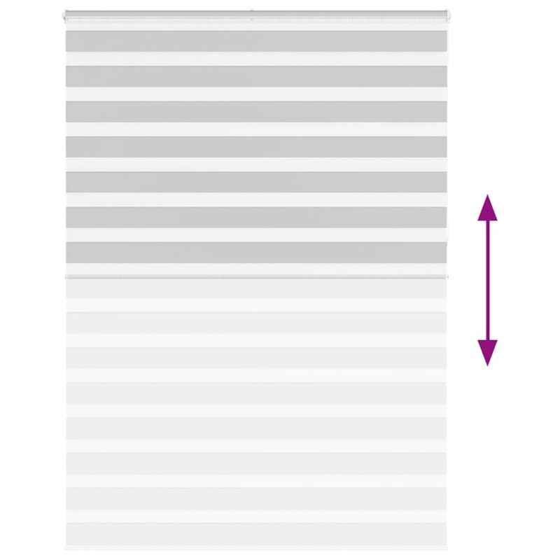 vidaXL žalūzijas zebra 165x230 cm auduma platums 160,9 cm poliesters