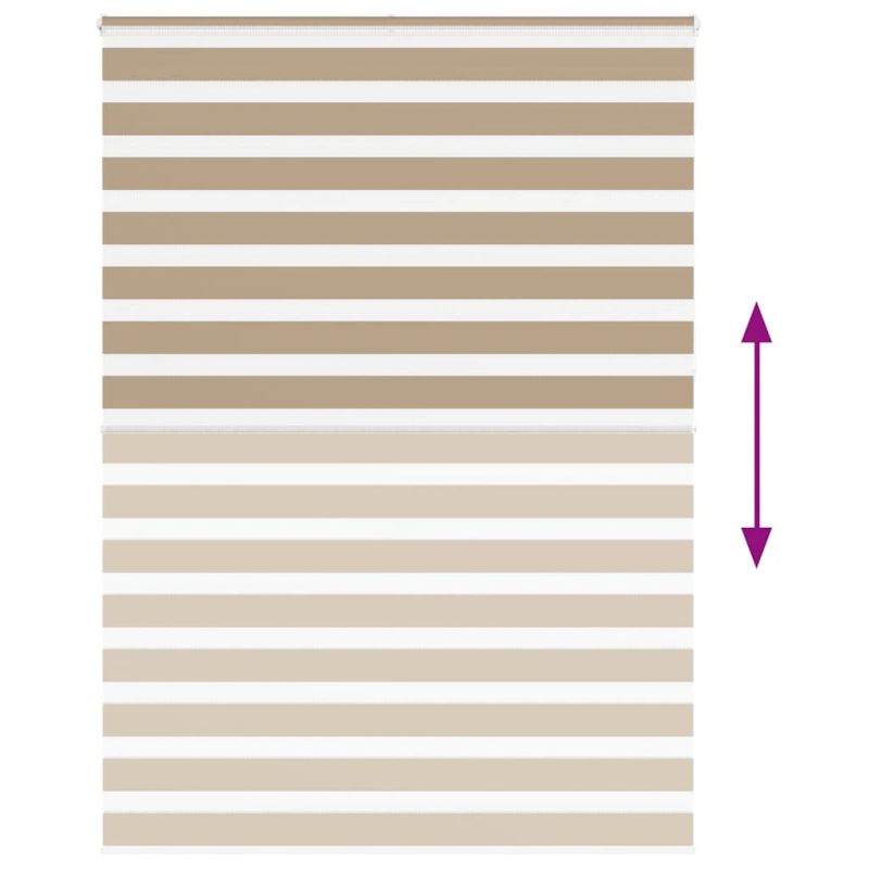 vidaXL žalūzijas zebra 165x230 cm auduma platums 160,9 cm poliesters