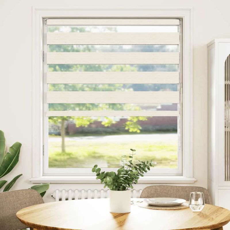 vidaXL žalūzijas zebra 100x100 cm auduma platums 95,9 cm poliesters