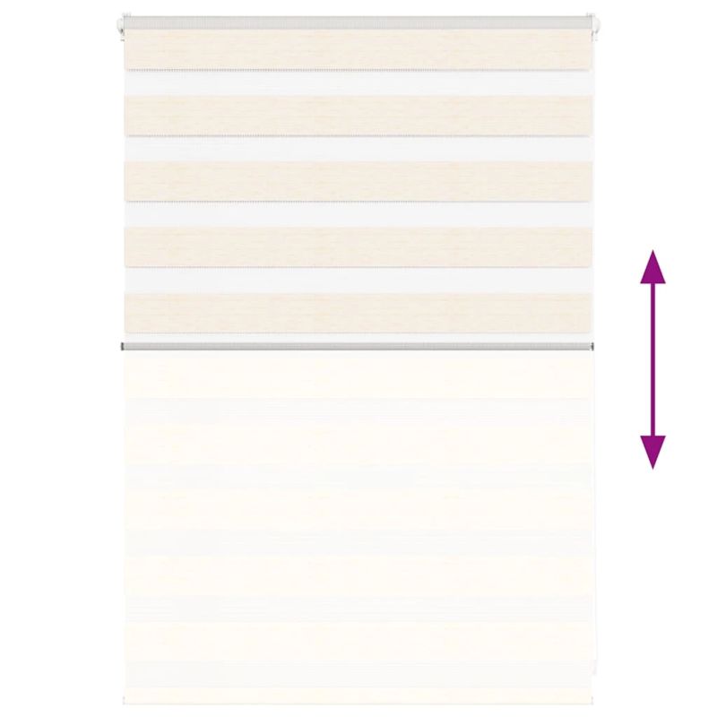 vidaXL žalūzijas zebra 115x100 cm auduma platums 110,9 cm poliesters