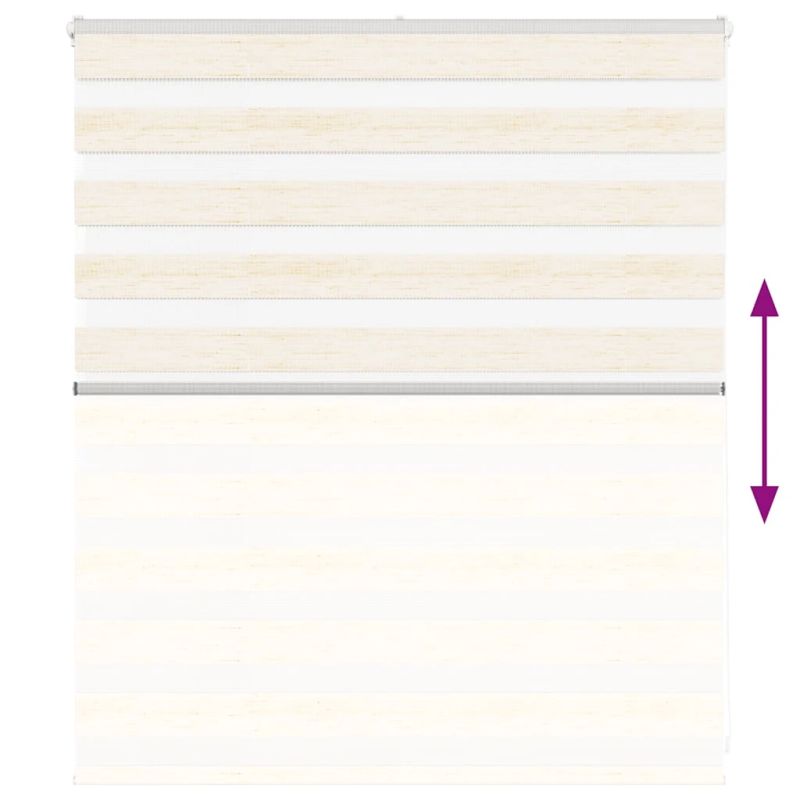 vidaXL žalūzijas zebra 130x100 cm auduma platums 125,9 cm poliesters