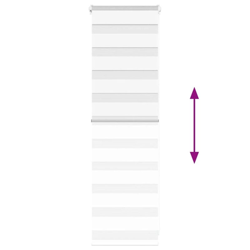 vidaXL žalūzijas zebra 50x100 cm auduma platums 45,9 cm poliesters