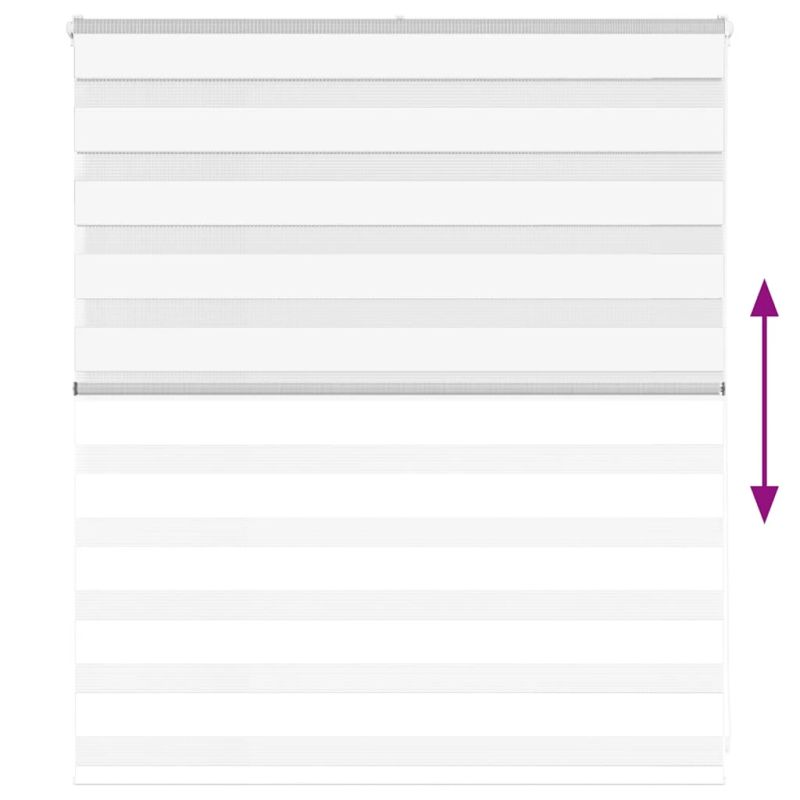 vidaXL žalūzijas zebra 130x100 cm auduma platums 125,9 cm poliesters