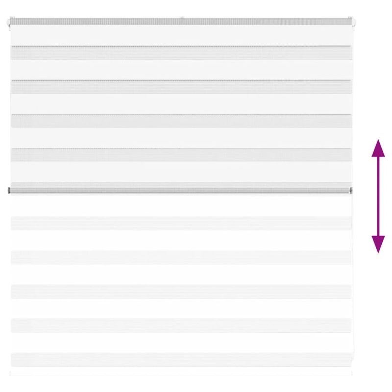 vidaXL žalūzijas zebra 140x100 cm auduma platums 135,9 cm poliesters