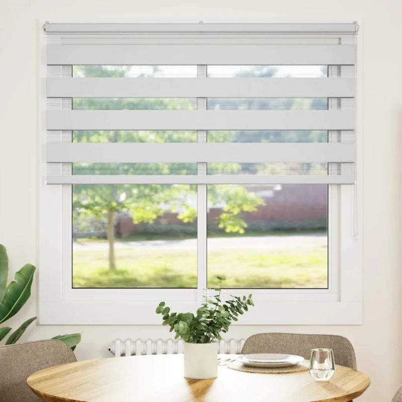 vidaXL žalūzijas zebra 140x100 cm auduma platums 135,9 cm poliesters