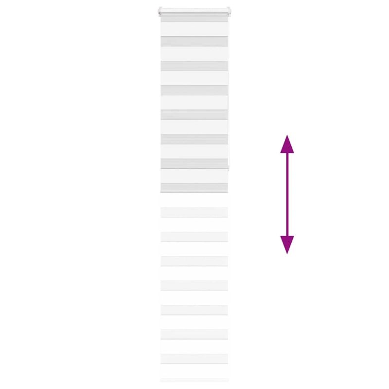 vidaXL žalūzijas zebra 40x230 cm auduma platums 35,9 cm poliesters