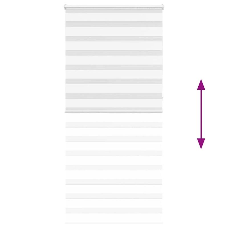vidaXL žalūzijas zebra 110x230 cm auduma platums 105,9 cm poliesters
