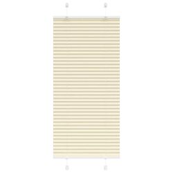 vidaXL plisēts žalūziju krēms 55x100 cm auduma platums 54,4 cm