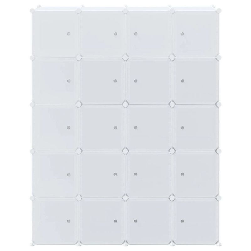 vidaXL uzglabāšanas kubu organizators 20 kubiem piekaramajiem stieņiem