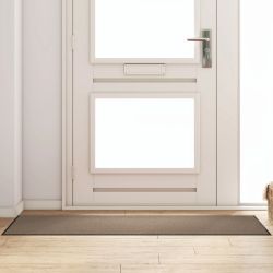 vidaXL Durvju paklājs Cits Bežs un melns 60 x 180 cm