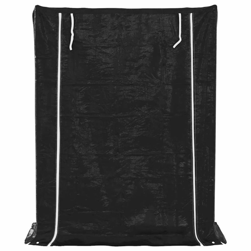 vidaxL malkas plaukts ar lietus pārsegu, 150x60x200cm, cinkots tērauds