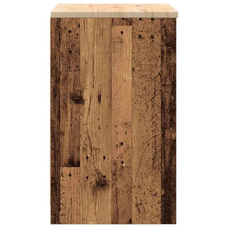 vidaXL Garāžas glabāšanas skapis, 60x51x85 cm priedes masīvkoks