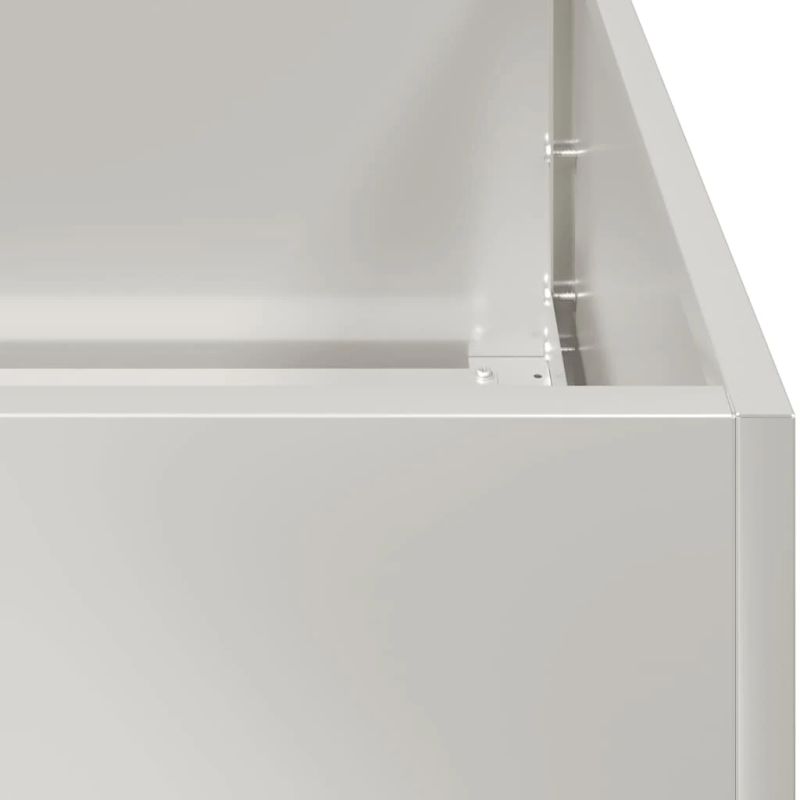 vidaXL puķu kaste, 200x40x40 cm, nerūsējošs tērauds