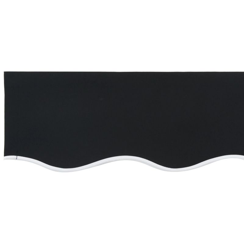 vidaXL Markīzes rezerves audums Melna 580 x 295 cm Poliesters