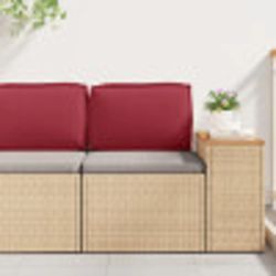 vidaXL Spilvens Vīna sarkans 50 x 40 x 12 cm Oksforda audums