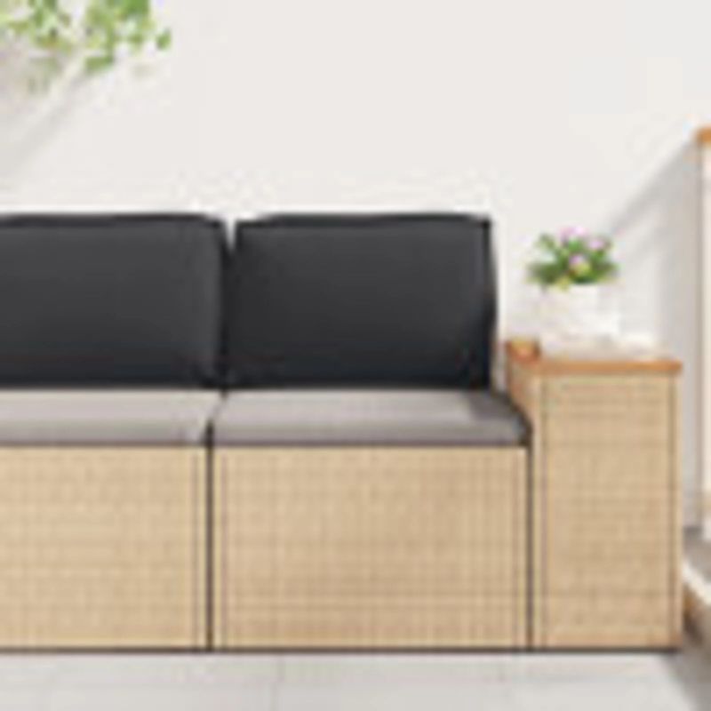 vidaXL Spilvens Melna 60 x 40 x 12 cm Oksforda audums