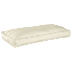 vidaXL Spilvens Krēmkrāsa 120 x 60 x 12 cm Oksforda audums