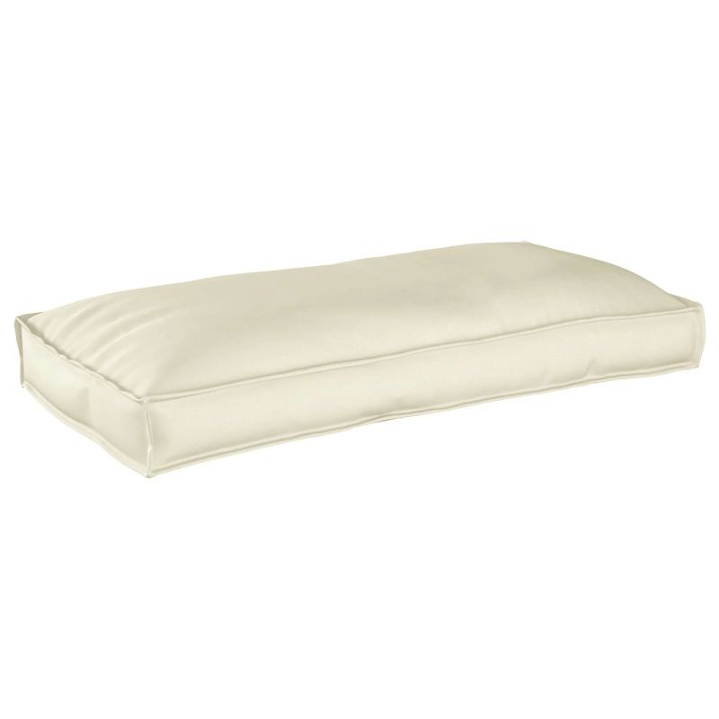 vidaXL Spilvens Krēmkrāsa 120 x 60 x 12 cm Oksforda audums