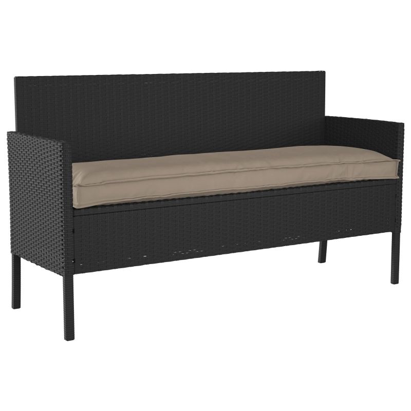 vidaXL Spilvens Pelēkbrūna 150 x 40 x 8 cm Oksforda audums