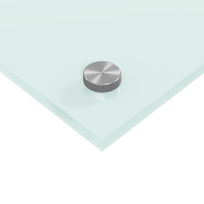 vidaXL Virtuves aizsargpanelis Balts 110 x 40 cm rūdīts stikls