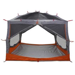 vidaXL Iekšējā telts ar jumtu Pelēka un oranža 300 x 300 x 250 cm