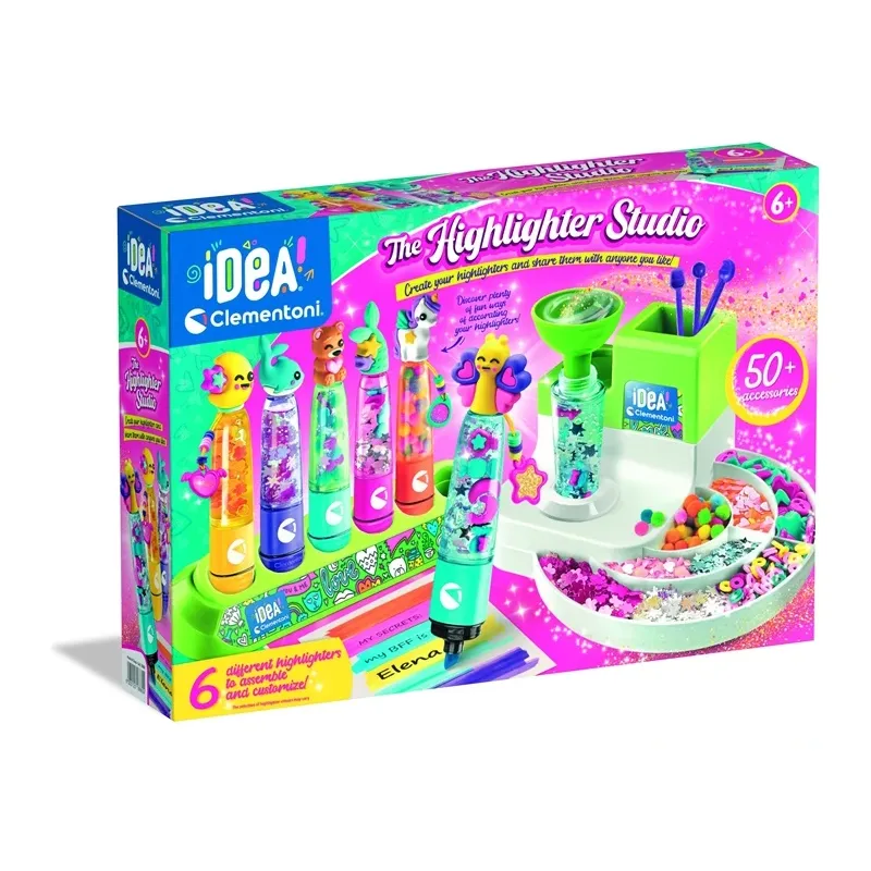 Dekorēšanas komplekts Clementoni Idea Highlighter Studio, daudzkrāsaina