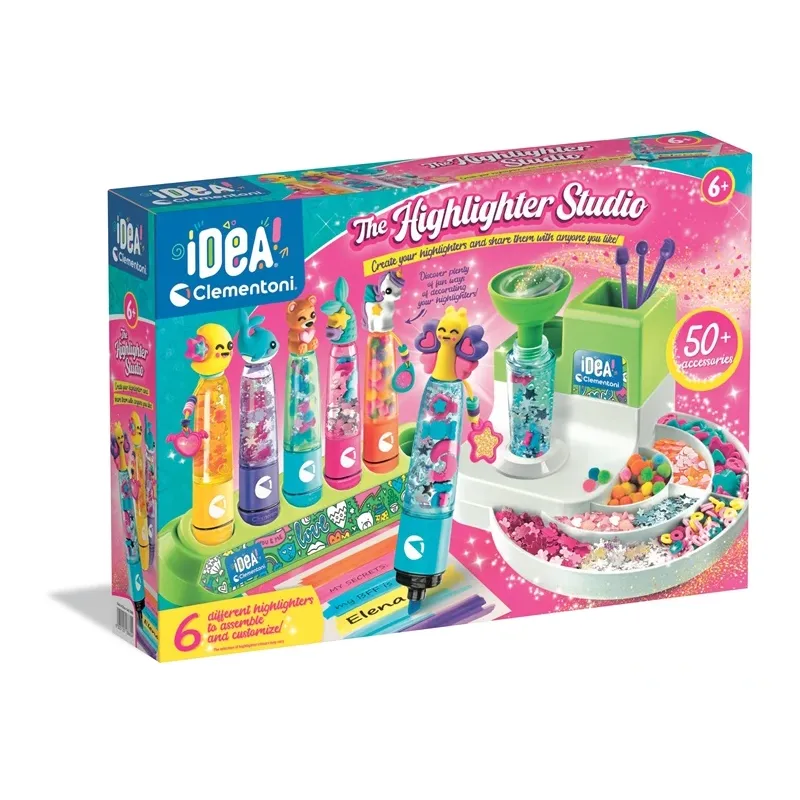 Dekoravimo rinkinys Clementoni Idea Highlighter Studio, įvairių spalvų