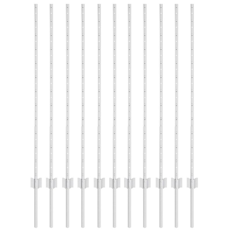 vidaXL Žoga āķis 11 pcs Sudraba 120 cm Tērauds