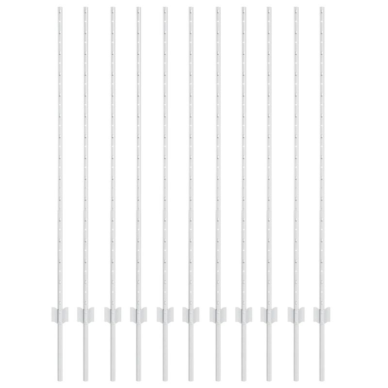 vidaXL Žoga āķis 11 pcs Sudraba 140 cm Tērauds