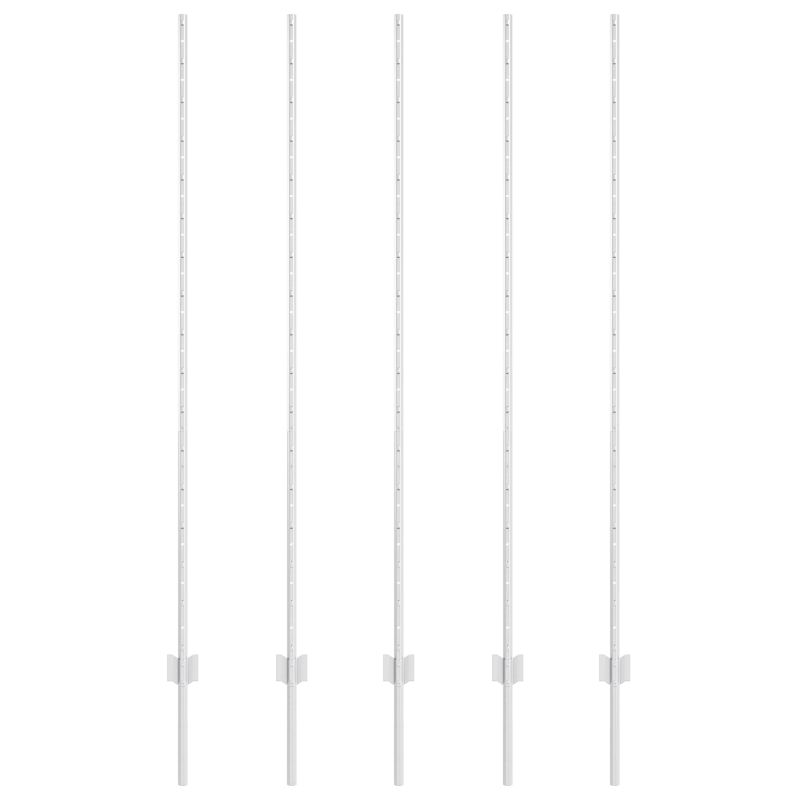 vidaXL Žoga āķis 5 pcs Sudraba 150 cm Tērauds