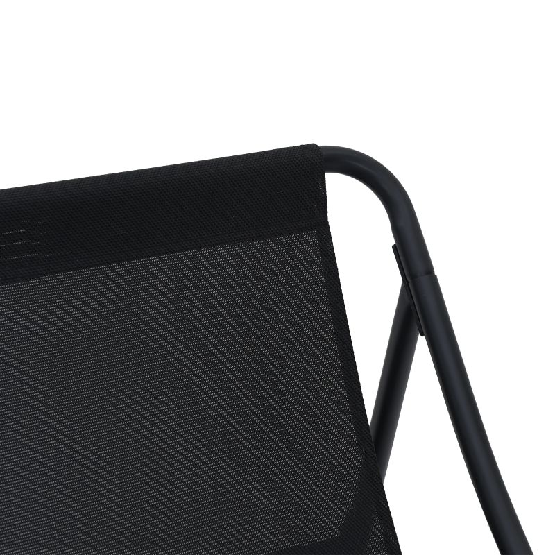 vidaXL Dārza mēbeles ar spilvenu 2 pcs Melna 81 x 60.5 x 71 cm