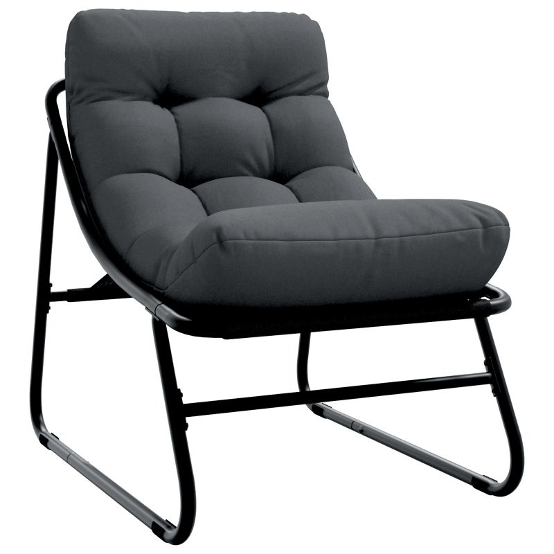 vidaXL Dārza mēbeles 3 pcs Melna Tērauds ar pulverkrāsas pārklājumu