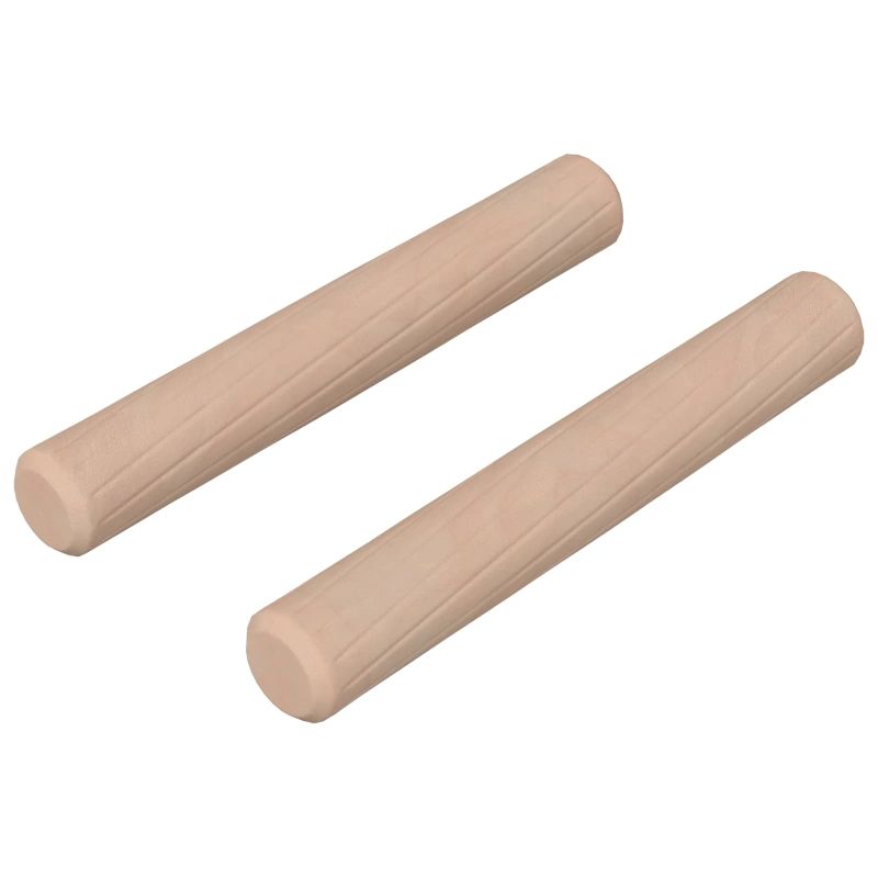 vidaXL Koka dībeļi 2 pcs Dabiska DIA 6 x 40 mm Cietais koks