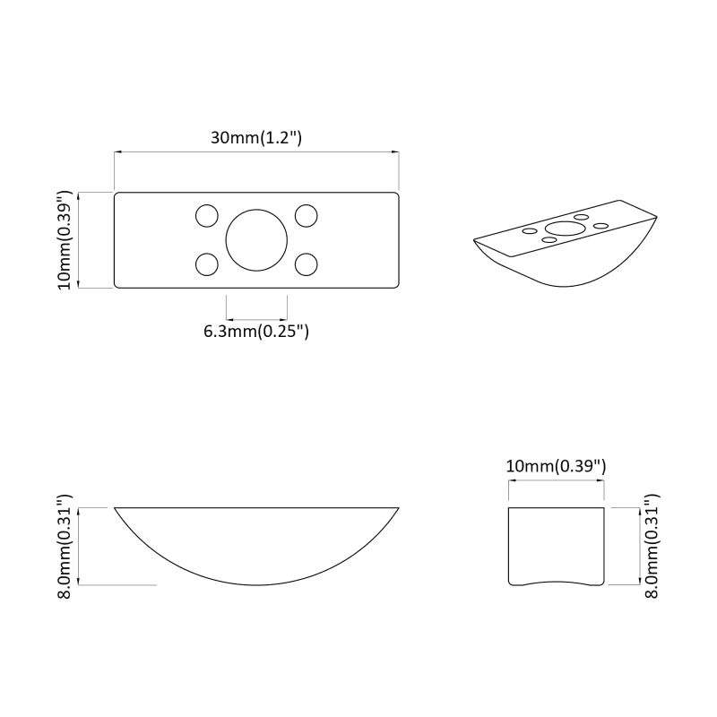 vidaXL Pusmēness mazgāšanas gultnis 2 pcs Balts M6 Polipropilēns