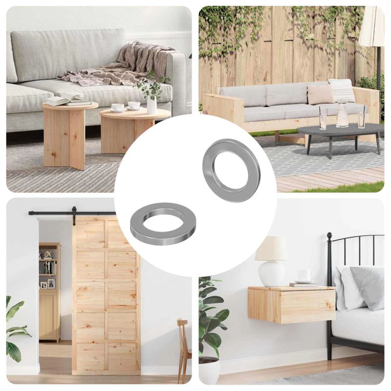 vidaXL Uzgriežņi 2 pcs Sudraba 10 x 10 x 1,2 mm Tērauds