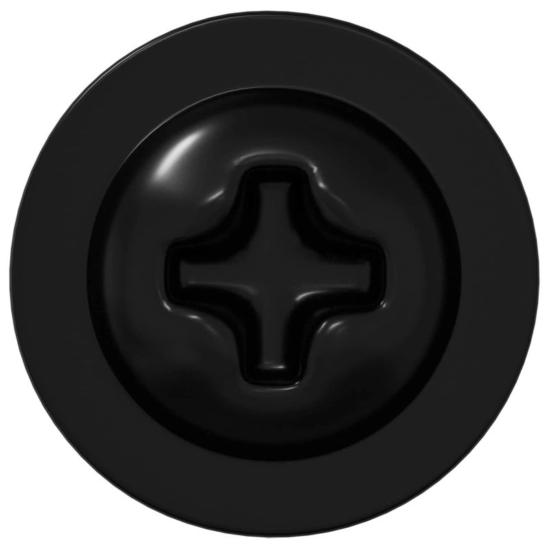 vidaXL Pašvītņojamais Nags 2 pcs Melna 3,5 x 12 mm Dzelzs