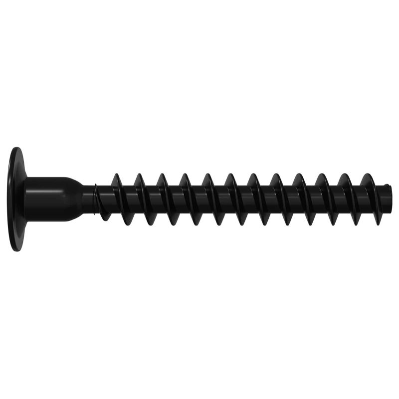 vidaXL Kontaktligzdas skrūve 2 pcs Melna M5 x 40 mm Dzelzs