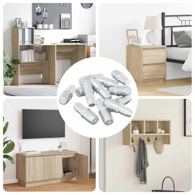 vidaXL Plauktu stiprinājums 7200 pcs Sudraba 7 x 16 mm Dzelzs