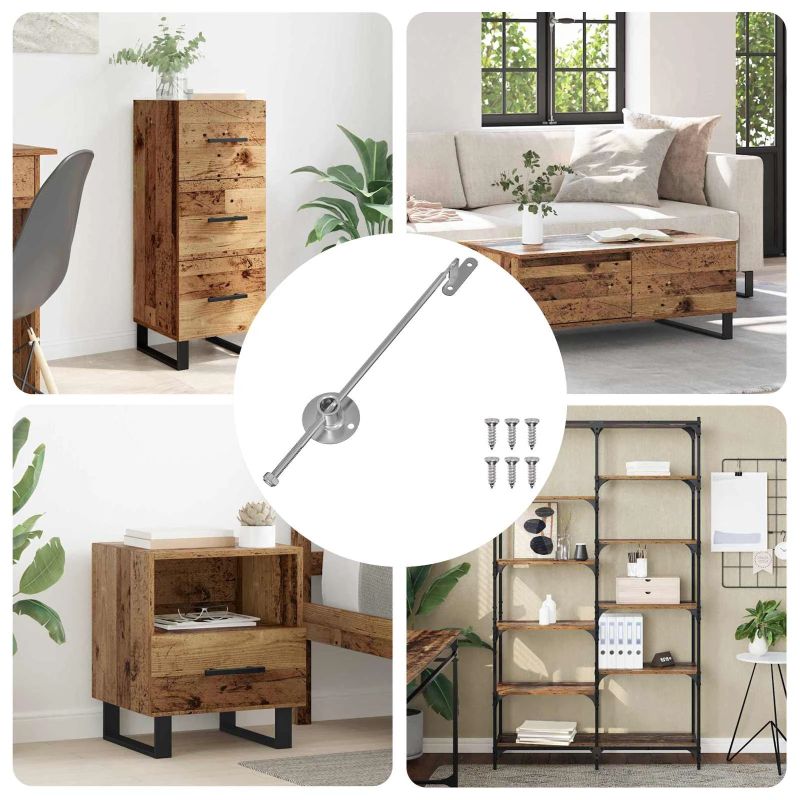 vidaXL Gāzes atsperes 439 pcs Sudraba Dzelzs