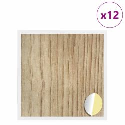 vidaXL Līmējošs skrūvju vāks 12 pcs Artisānā ozols DIA 20 x 0,5 mm