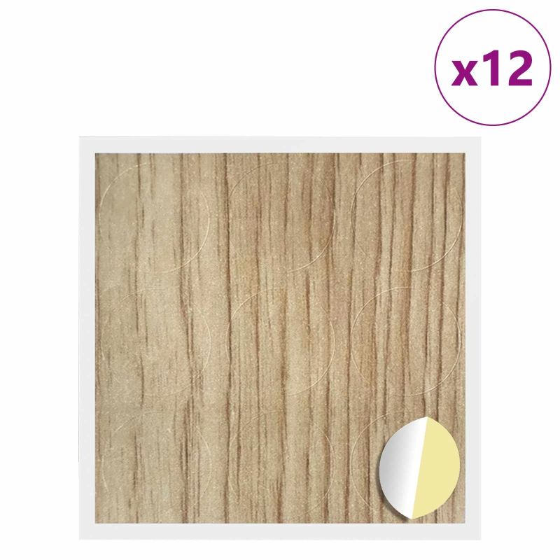 vidaXL Līmējošs skrūvju vāks 12 pcs Artisānā ozols DIA 20 x 0,5 mm