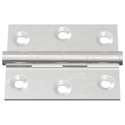vidaXL Eņģe 2 pcs Sudraba 50 x 38 x 1,3 mm Tērauds