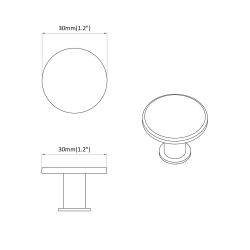 vidaXL Rokturi 1461 pcs Melna DIA30 mm Alumīnijs